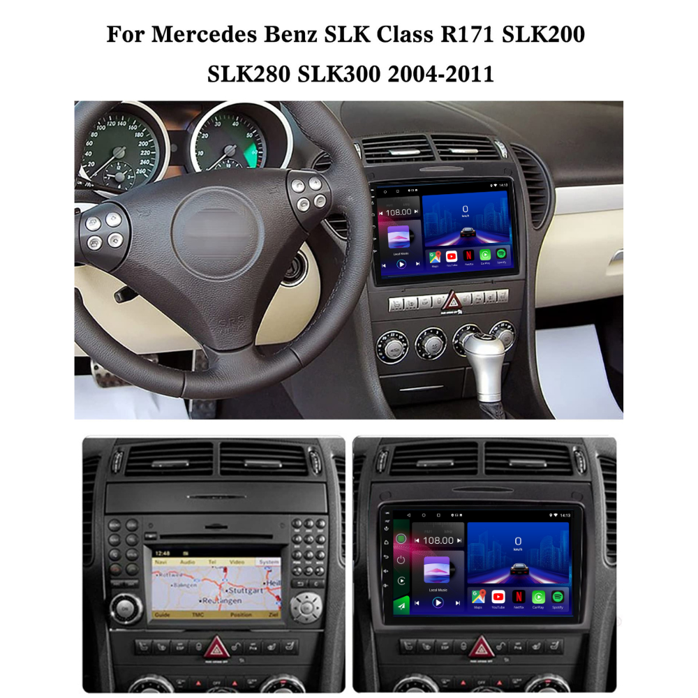 Mercedes | SLK | R171 | 2004-2011 | Android 13 Autoradio | Apple CarPlay | Android Auto