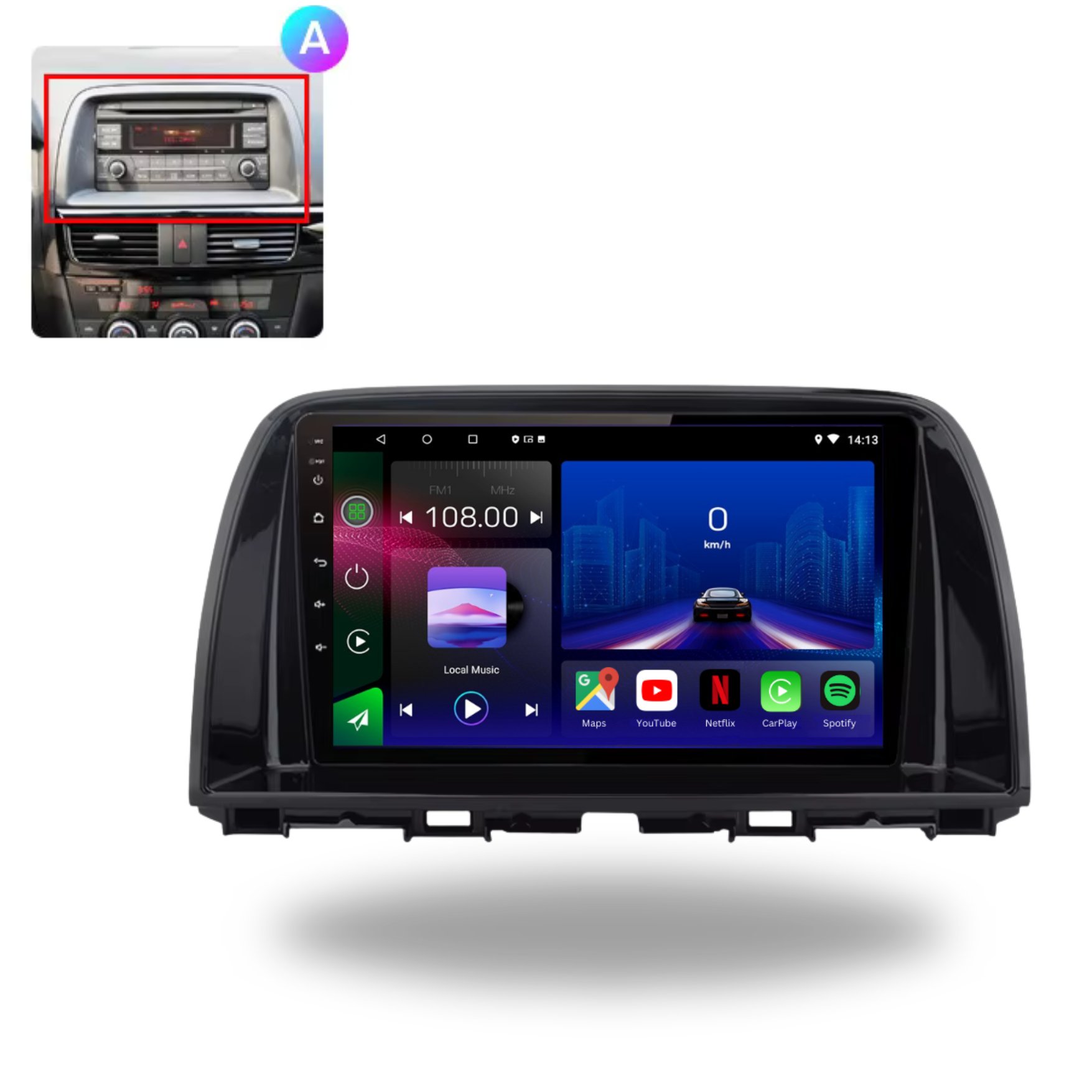 Mazda CX-5 2012-2017 Android 14 Car Stereo Head Unit CarPlay Android Auto - Pluscenter