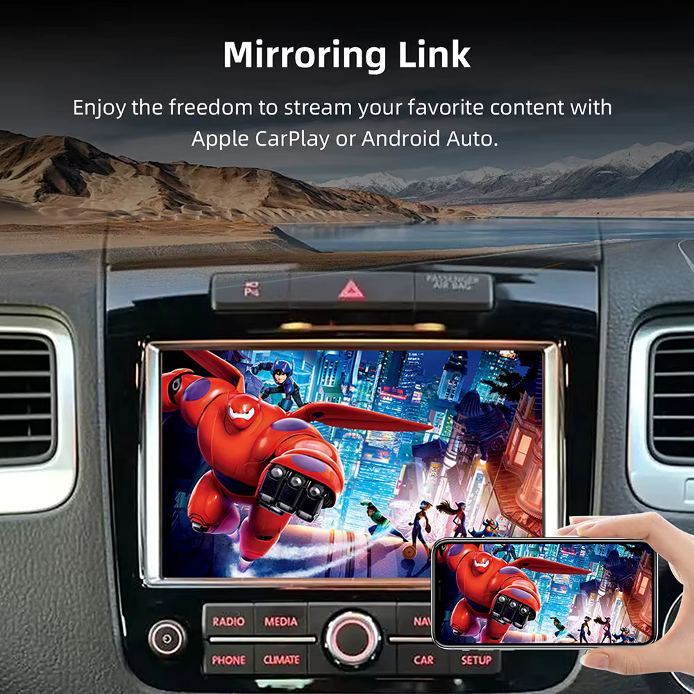 For Volkswagen Touareg Wireless Apple CarPlay Retrofit Android Auto - Pluscenter