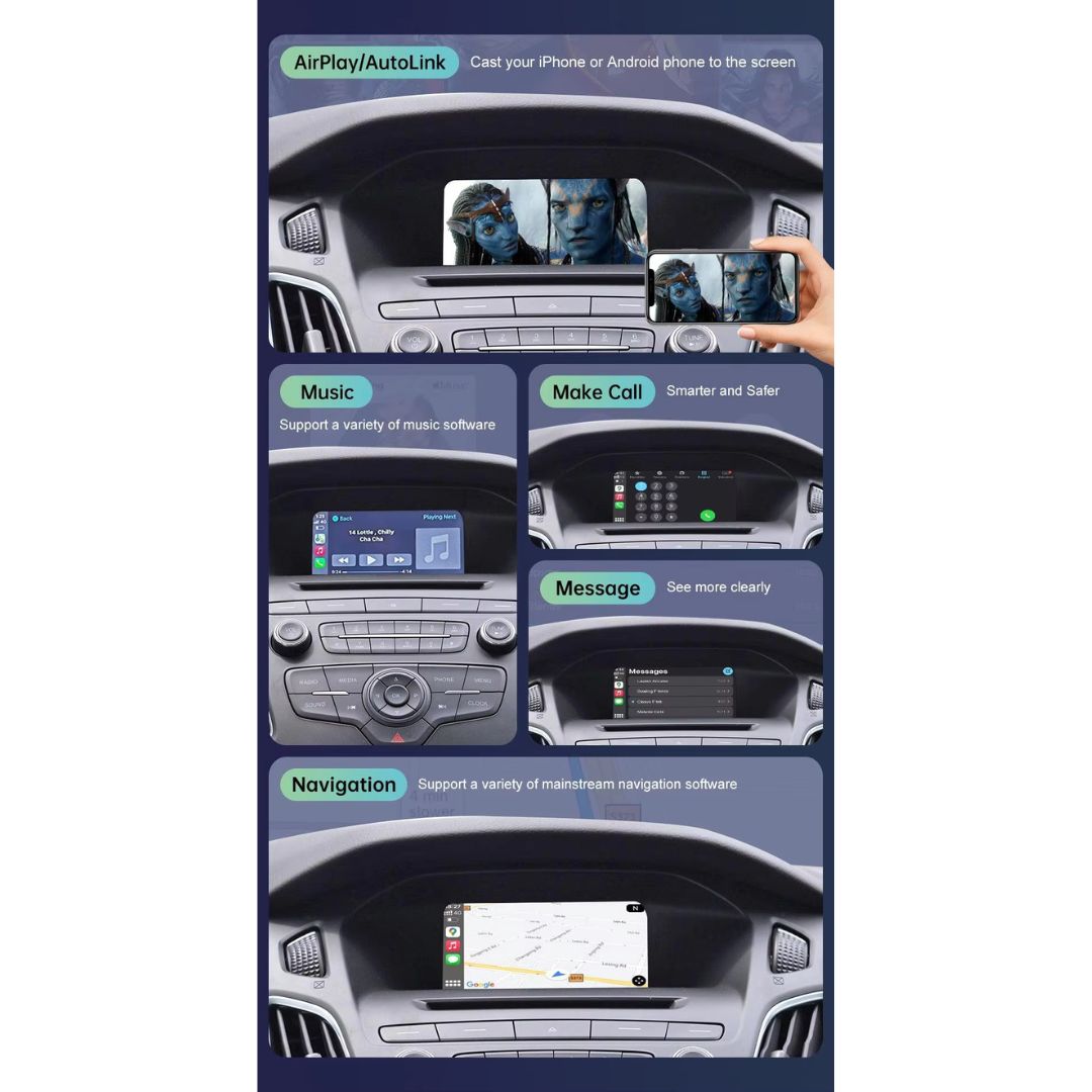 For Ford Wireless Apple CarPlay Retrofit Android Auto 2011-2016 SYNC 2 - Pluscenter