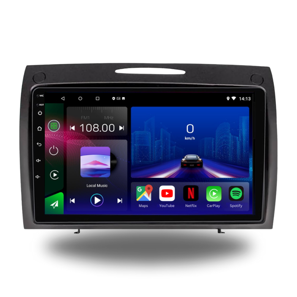 Autoradio Android Junsun Pour Mercedes SLK R171 (2004-2011) - CarPlay/Android Auto Sans Fil 4G+64GB 8-Coeurs