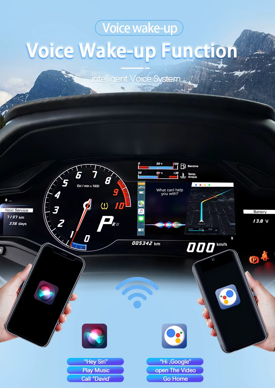 For Lamborghini Wireless Apple CarPlay Retrofit Android Auto Aventador Huracan - Pluscenter