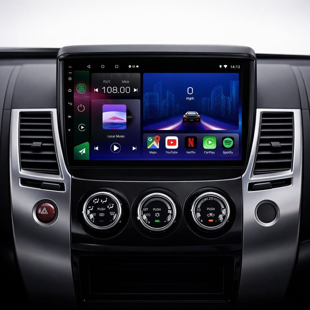 Mitsubishi L200 & Pajero 2008-2016 Android 15 Car Stereo Head Unit | CarPlay Android Auto - Pluscenter