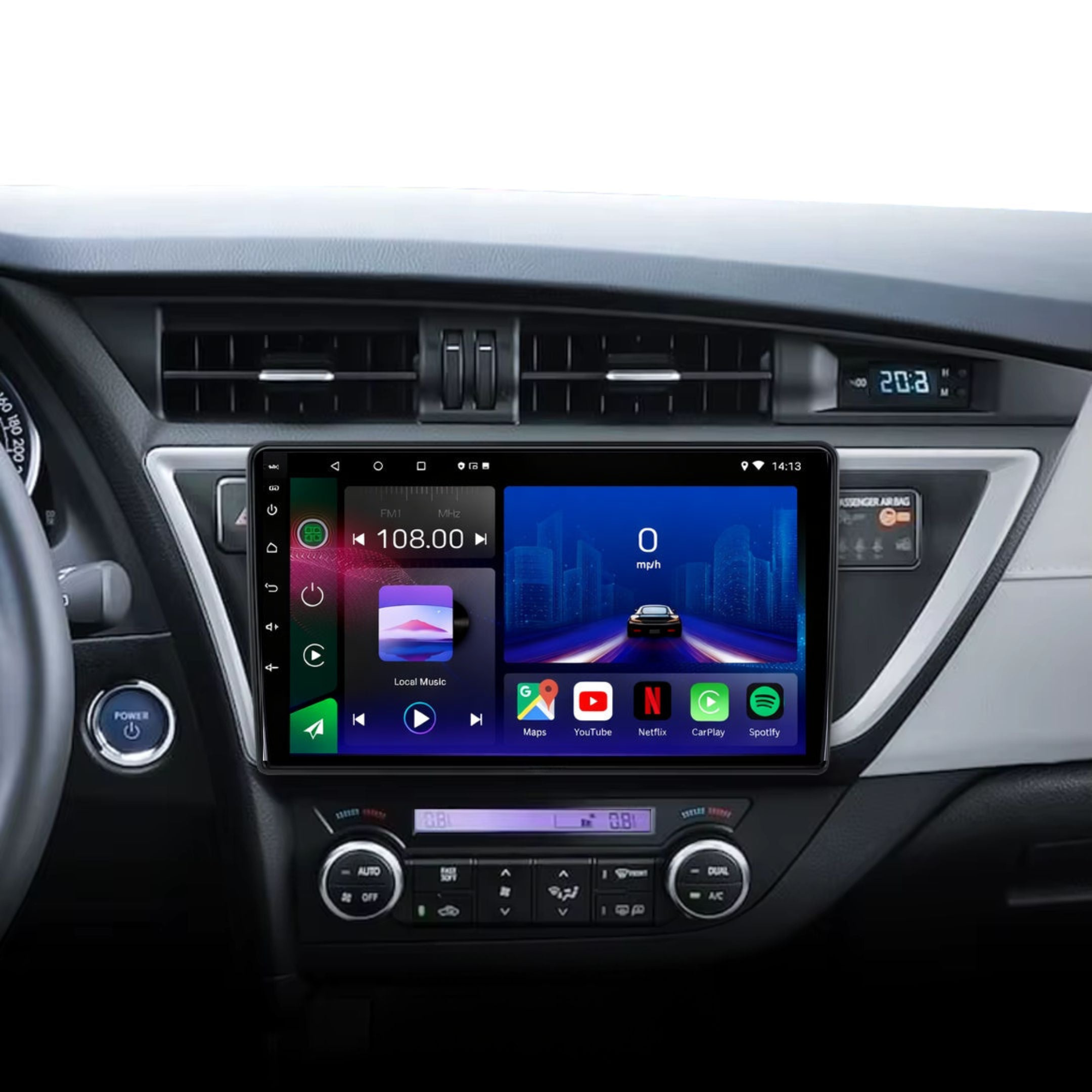 Toyota Corolla (2013–2016) / Auris (2012–2016) Android 15 Autoradio mit Apple CarPlay & Android Auto | RHD - AutoTunes