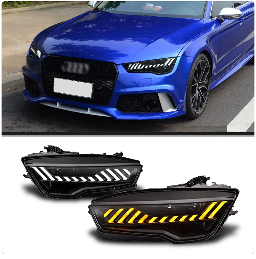Audi | A7 S7 RS7 | 2011-2018 | Car Headlights LED Rear Tail Lights Sequential Turn Signal | Upgrade - Pluscenter
