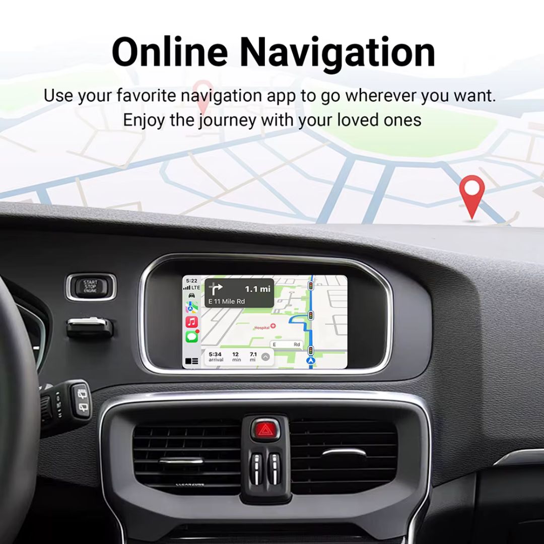 For Volvo Wireless Apple CarPlay Retrofit 2015-2020 Android Auto 7inch Original Screen - Pluscenter